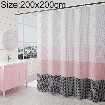 Geometric Shower Curtain Waterproof Bath Bathroom Curtain, Size:With 200 x Height 200cm-garmade.com