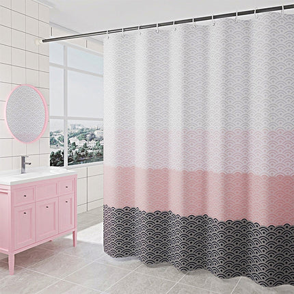 Geometric Shower Curtain Waterproof Bath Bathroom Curtain, Size:With 200 x Height 200cm-garmade.com