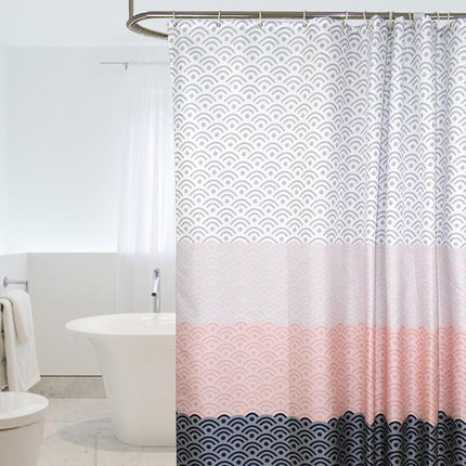 Geometric Shower Curtain Waterproof Bath Bathroom Curtain, Size:With 100 x Height 200cm-garmade.com