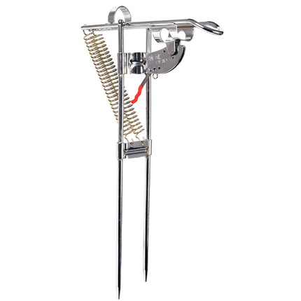 Double Spring Metal Fully Automatic Pole Lifting Bracket Stainless Steel Fishing Rod Pole Lifter-garmade.com