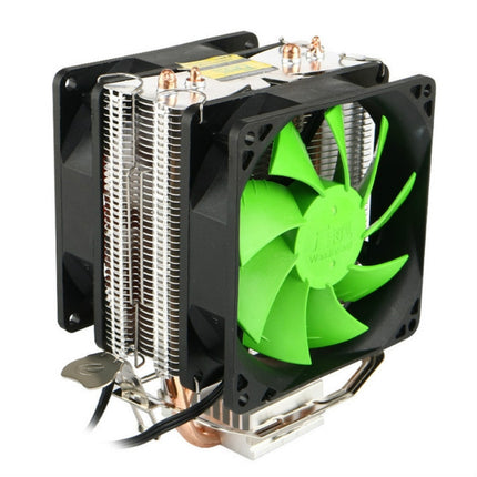 Wanjiafeng Kirin Dual Heat Pipe Dual Fan CPU Radiator-garmade.com