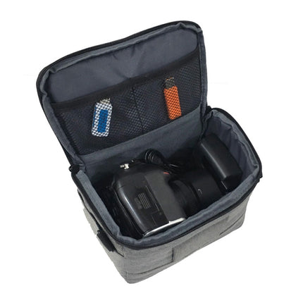 Waterproof DSLR Camera Bag for Nikon Canon SONY Panasonic etc Camera, Size:Large(Black)-garmade.com