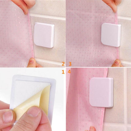 2 PCS Plastic Viscose Curtain Clip Shower Curtain Clip-garmade.com