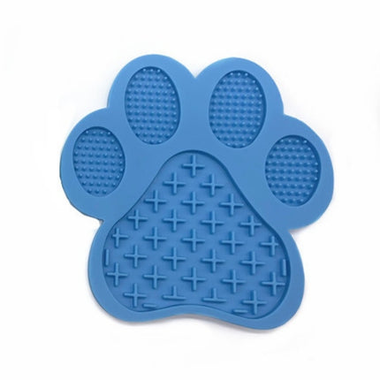 2 PCS Silicone Pet Licking Pad Slow Food Pad Dog Nursing Training(Blue)-garmade.com