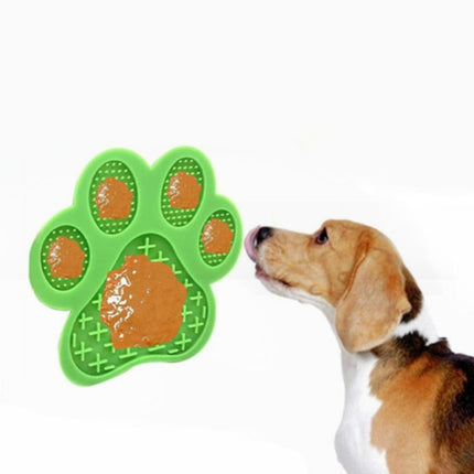 2 PCS Silicone Pet Licking Pad Slow Food Pad Dog Nursing Training(Blue)-garmade.com