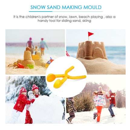 Sand Mold Tool Snow Ball Maker Funny Outdoor Sport Beach Toy, Random Color(Football)-garmade.com