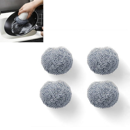 4 PCS / Set Polyester Cleaning Brush Pot Brush Replacement Heads-garmade.com