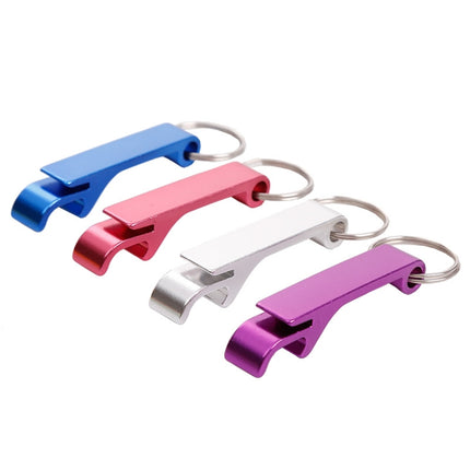 5 PCS Aluminum Wine Bear Bottle Opener Ring Keychain Key Chain, Random Color Delivery-garmade.com