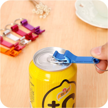 5 PCS Aluminum Wine Bear Bottle Opener Ring Keychain Key Chain, Random Color Delivery-garmade.com