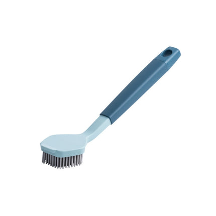Two-color Bangs Head Wash Pot Brush Kitchen Long Handle Cleaning Brush(Blue)-garmade.com