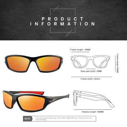 2 PCS Polarized Sunglasses Driving Shades Vintage Sun Glasses Goggle(C01)-garmade.com