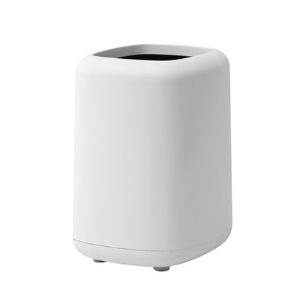 Household Kitchen Office Double-layer Trash Can(White)-garmade.com