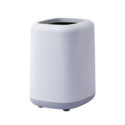 Household Kitchen Office Double-layer Trash Can(Grey)-garmade.com