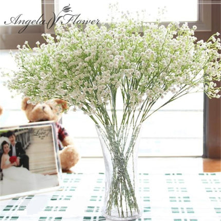 Rustic Artificial Decor Home Table Wedding Flower Plastic Gypsophila Babysbreath-garmade.com