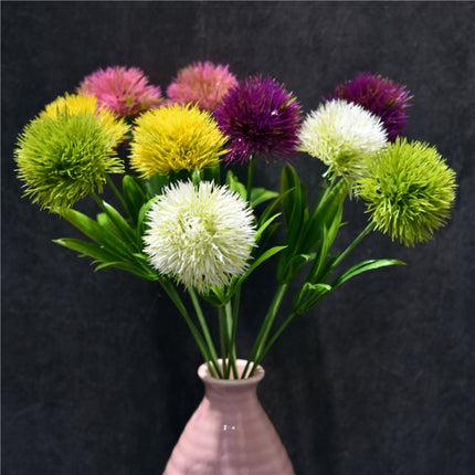 10 PCS Artificial Flowers Dandelion Plastic Flower Wedding Home Valentine Decoration(Green)-garmade.com