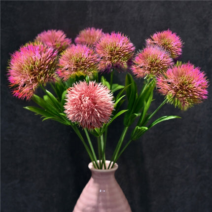 10 PCS Artificial Flowers Dandelion Plastic Flower Wedding Home Valentine Decoration(Pink)-garmade.com