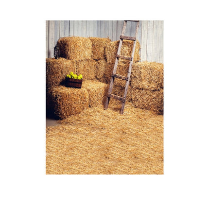 1.5m x 2.1m Straw Pile Wheat Field Scene Newborn Photo Photography Background Cloth-garmade.com