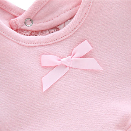 Newborn Lace Bow Baby Bibs Infant Saliva Towels(Pink)-garmade.com