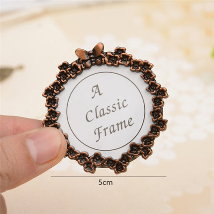 2 PCS Creative Metal Vintage Photo Frame(Butterfly Round)-garmade.com