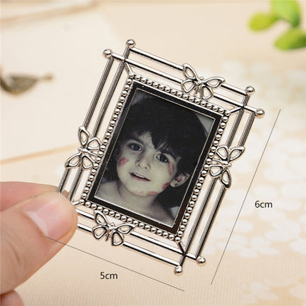 2 PCS Creative Metal Vintage Photo Frame(Butterfly Square)-garmade.com