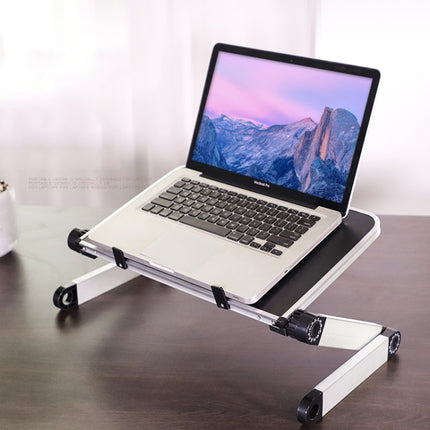 Universal 360 Degree Adjustment Folding Aluminum Alloy Laptop Stand(Black)-garmade.com