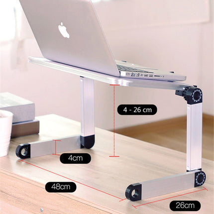 Universal 360 Degree Adjustment Folding Aluminum Alloy Laptop Stand(White)-garmade.com