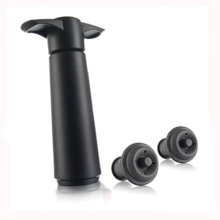 Red Wine Vacuum Pump Freshener Silicone Wine Stopper Set, Specification:2 Stoppers Three Holes (OPP Bag)-garmade.com