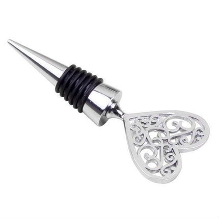 Metal Special Shape Wine Stopper(Pure Heart)-garmade.com