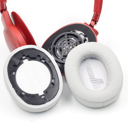 2 PCS For JBL Live 500BTNC Headphone Sponge Sleeve Earmuffs(Gray White)-garmade.com