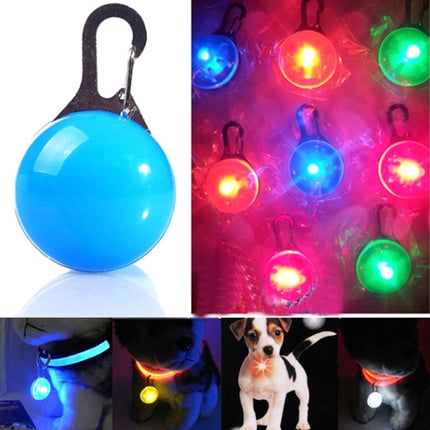 LED Flashlight Dog Cat Collar Glowing Pendant Luminous Bright Decoration Collars(Blue)-garmade.com