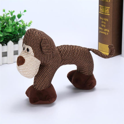 3 PCS BU812 Dog Chew Toys Bite Resistant Dog Squeaky Interactive Pets Supplies(Monkey)-garmade.com