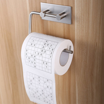 RD9181 304 Stainless Steel Self-Adhesive Tissue Rack Toilet Paper Roll Holder Hangers-garmade.com