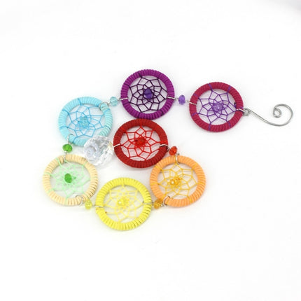 Creative Hand-Woven Crafts Colorful Small Ring Series Dream Catcher Home Car Wall Hanging Decoration-garmade.com