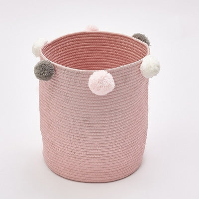 Household Toy Storage Basket Dirty Clothes Storage Box(Pink)-garmade.com