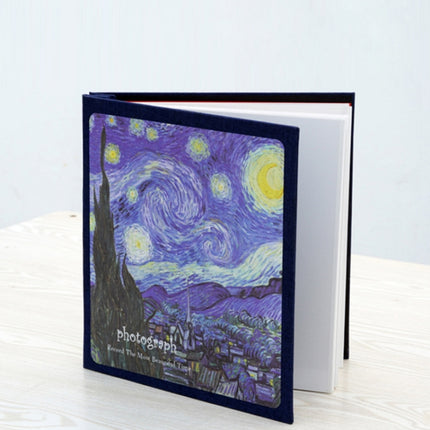 Retro Art DIY Handmade Photo Album Self-Adhesive Film Album, Colour:16 inch Starry Night(60 White Card Inner Pages)-garmade.com