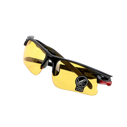 Night-Vision Glasses Protective Gears Sunglasses Driving Glasses Anti Glare Night Vision Drivers Goggles(Yellow)-garmade.com
