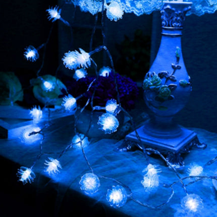 20 LEDs Solar Powered Pine Cone Outdoor Energy Saving Holiday Wedding Decoration String Light Garden Landscape Lamp(White Light)-garmade.com