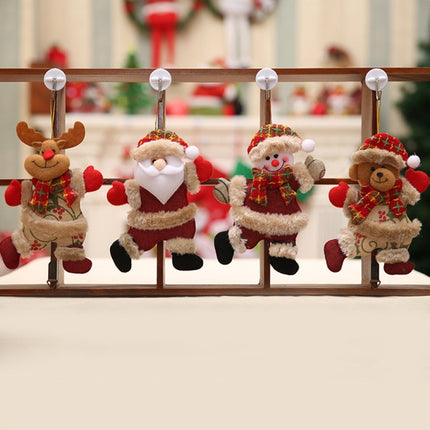 Christmas Ornaments Gift Santa Claus Snowman Dancing Pendant Tree Toy Doll Hang Decorations(Snowman)-garmade.com