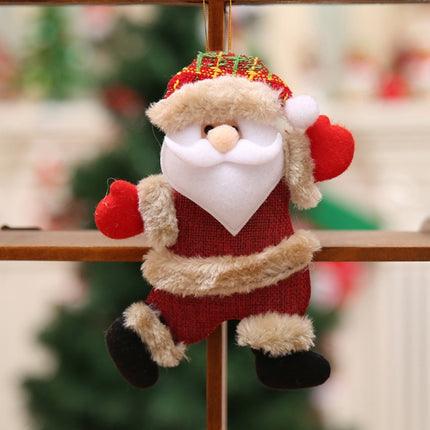 Christmas Ornaments Gift Santa Claus Snowman Dancing Pendant Tree Toy Doll Hang Decorations( Santa Claus)-garmade.com