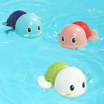 3 PCS Children Summer Bathroom Splashing Cartoon Turtle Toy(Green)-garmade.com