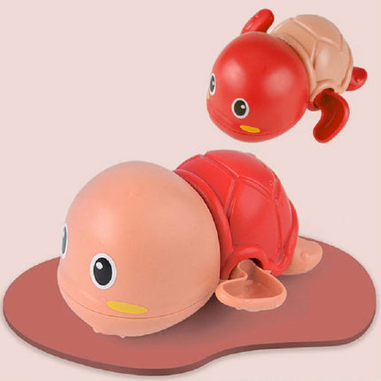 3 PCS Children Summer Bathroom Splashing Cartoon Turtle Toy(Red)-garmade.com