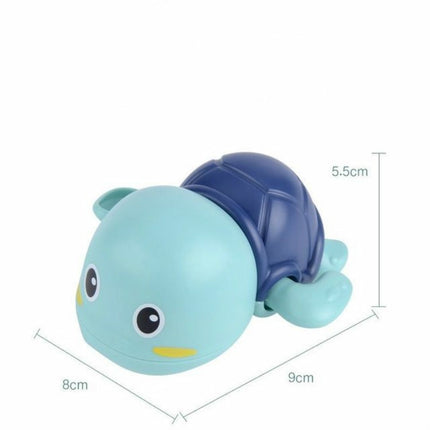 3 PCS Children Summer Bathroom Splashing Cartoon Turtle Toy(Blue)-garmade.com