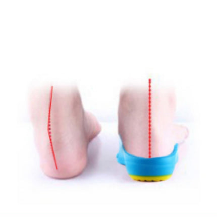 PU Breathable Children Flat Feet Eight-foot Orthopedic Insoles, Size:19-22（14.8cm）-garmade.com