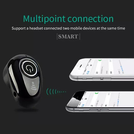 S650 Mini Bluetooth Earphone Earbuds Sport with Mic for All Phone(Black)-garmade.com