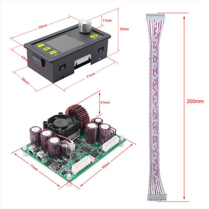 DPS5020 CNC DC Adjustable Regulated Power Supply Buck Module Integrated 50V / 20A Voltage Current Meter-garmade.com