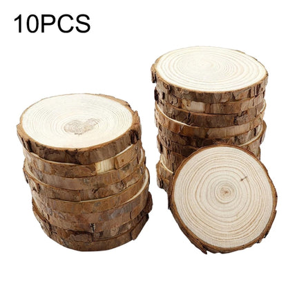 10 PCS Log Round Wood Pieces Hand-painted Decorative Shooting Props, Size:Large-garmade.com