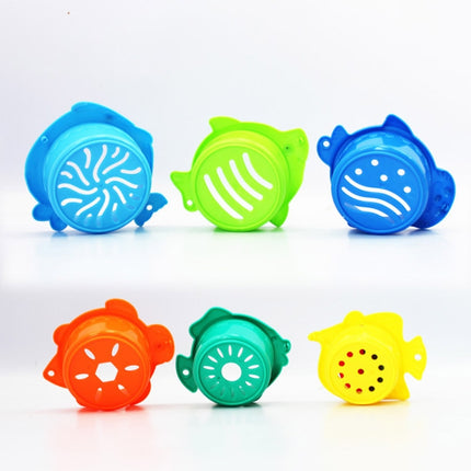 6 in 1 Baby Bath Toys Folding Music Cup Water Spray Beach Toys(Color Random Delivery)-garmade.com