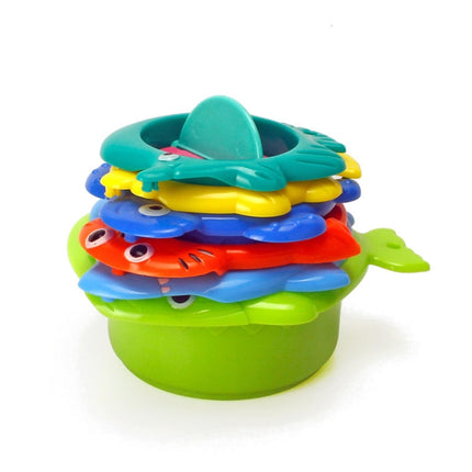 6 in 1 Baby Bath Toys Folding Music Cup Water Spray Beach Toys(Color Random Delivery)-garmade.com