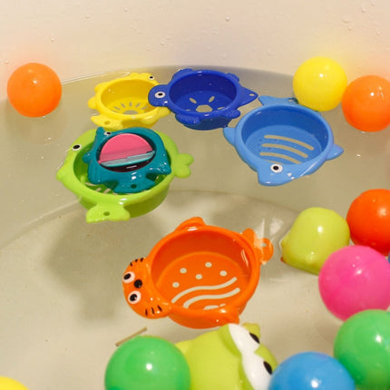 6 in 1 Baby Bath Toys Folding Music Cup Water Spray Beach Toys(Color Random Delivery)-garmade.com
