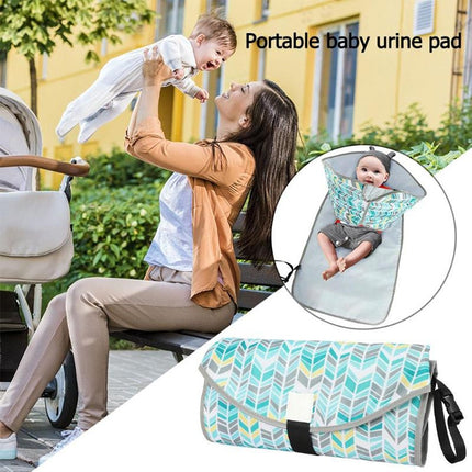 Baby Changing Diaper Pad Portable Folding Waterproof Nursing Pad, Size:One size(Small maple leaf)-garmade.com